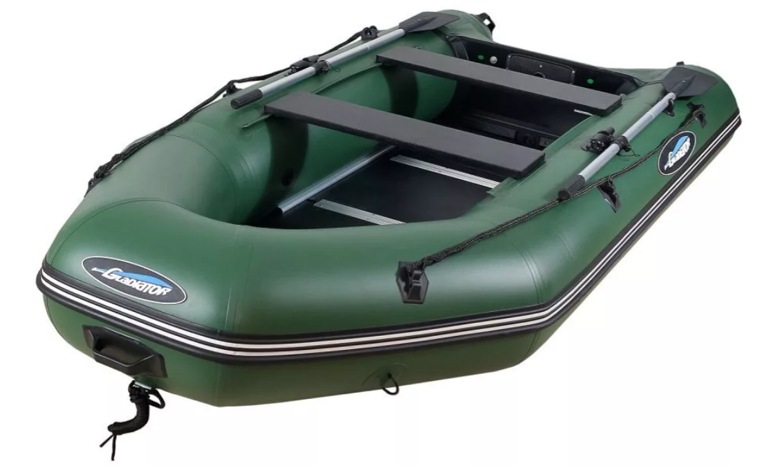 МОТОРНО-ГРЕБНАЯ ЛОДКА ПВХ GLADIATOR А 340 ТК С ФАНЕРНЫМ ПОЛОМ в Северске