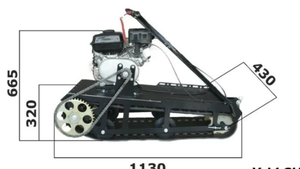 Мотобуксировщик XTREME-MOTORS "Конек-Горбунок" 6.5 л.с. в Северске