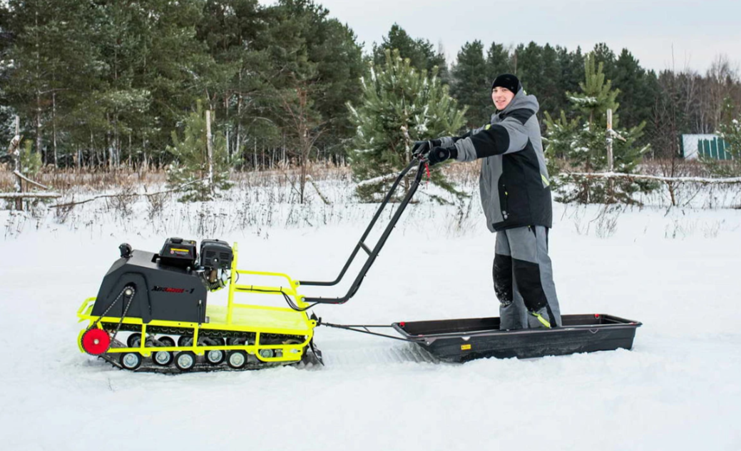 Мотобуксировщик Бурлак ХОЗЯИН-1 (капот ткань) в Северске