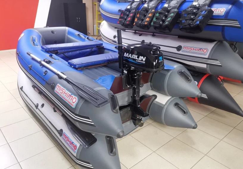 КОМПЛЕКТ ЛОДКА MISHIMO LITE 315 + МОТОР 5л.с в Северске