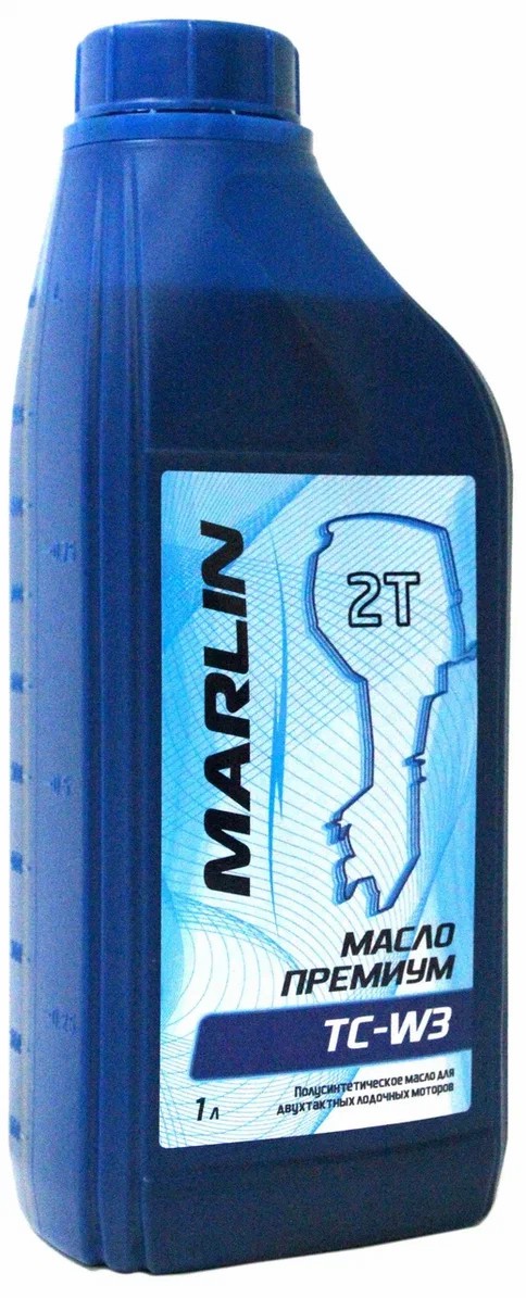 МАСЛО ПОЛУСИНТЕТИЧЕСКОЕ MARLIN ПРЕМИУМ 2Т, TC-W3, 1 ЛИТР в Северске