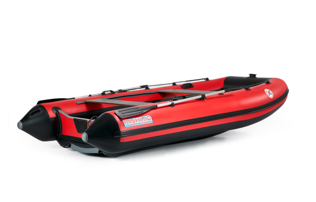 КОМПЛЕКТ ЛОДКА MISHIMO RAPID 380 + ЛОДОЧНЫЙ МОТОР MARLIN MP 9.9 (20) AMHS PROLINE FORCE в Северске