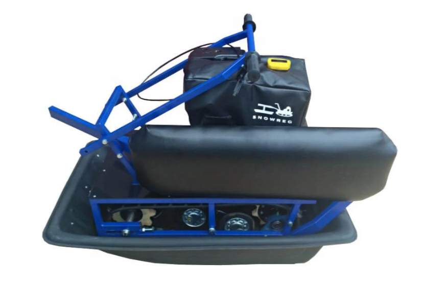 Мини-мотобуксировщик Альбатрос-М с фарой в Северске