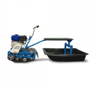 Мотобуксировщик НЕВА МС-1-YA (MX200) с санями и сиденьем в Северске