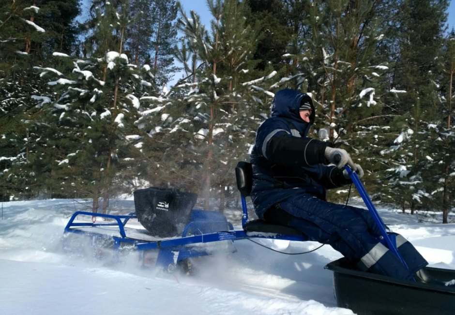 Мотобуксировщик толкач Альбатрос-XL8 с модулем. Без фары, тележки в Северске