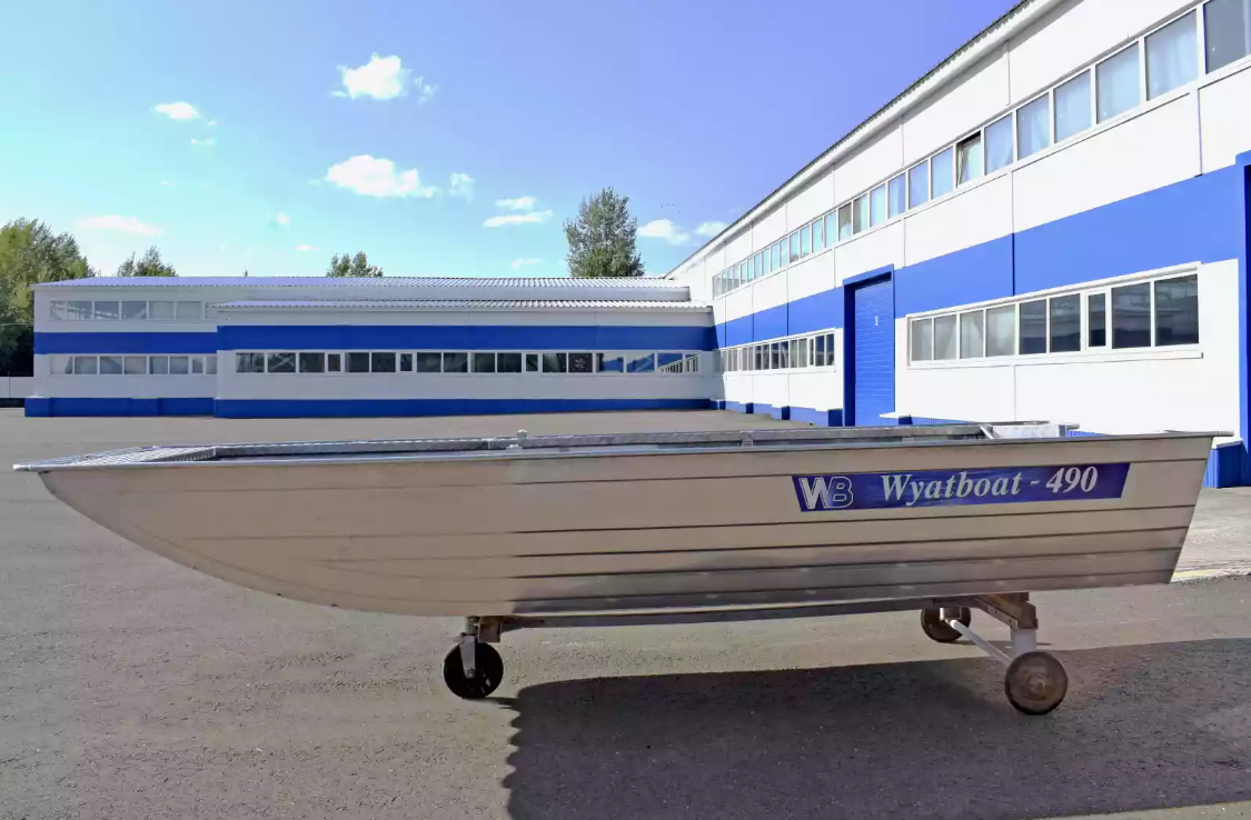 Алюминиевая лодка Wyatboat-490 Jonboat в Северске