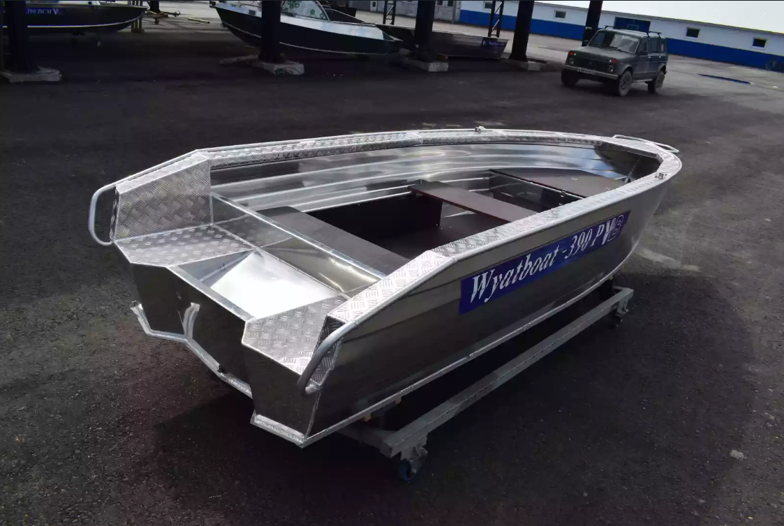 Алюминиевая лодка Wyatboat-390Р Увеличенный борт в Северске
