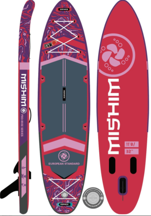 SUP (САП) Доска MISHIMO PRO-MAX Viva Magenta 10.8’ (330см) в Северске