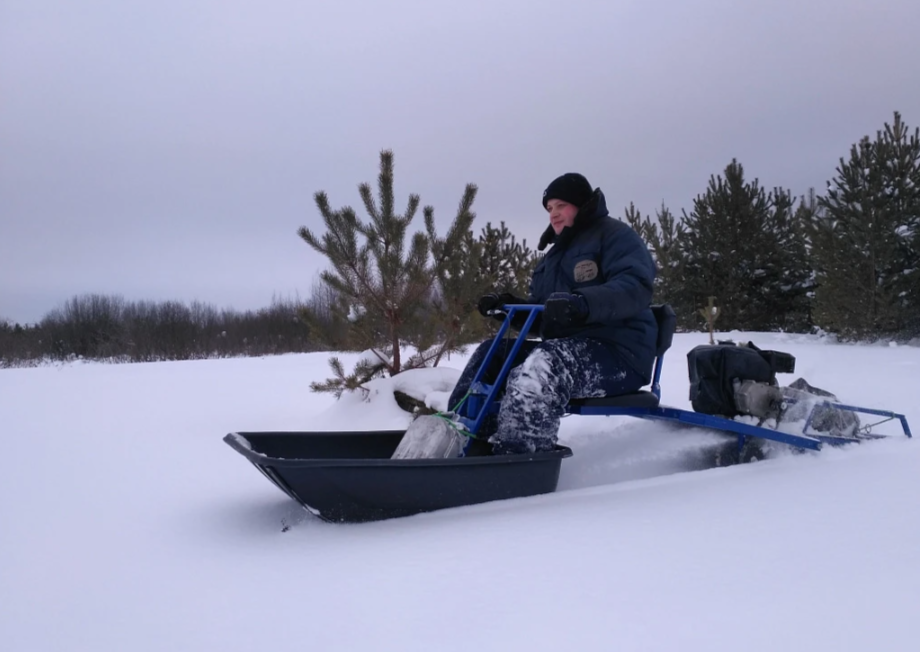Мотобуксировщик толкач Альбатрос-XL8 с модулем. Без фары, тележки в Северске