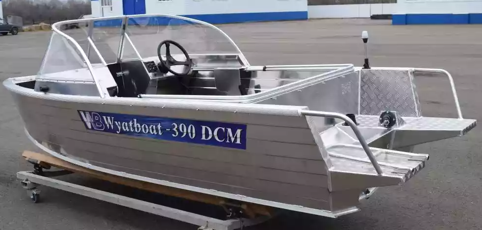 Алюминиевая лодка Wyatboat-390 DCM Увеличенный борт в Северске