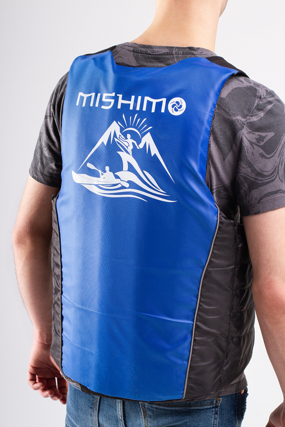 Жилет спасательный MISHIMO PRO Премиум качества Черно-синий в Северске