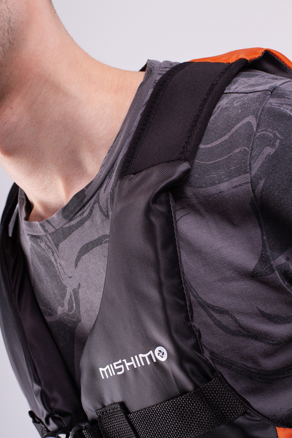 Жилет спасательный MISHIMO PRO Премиум качества Черно-оранжевый в Северске