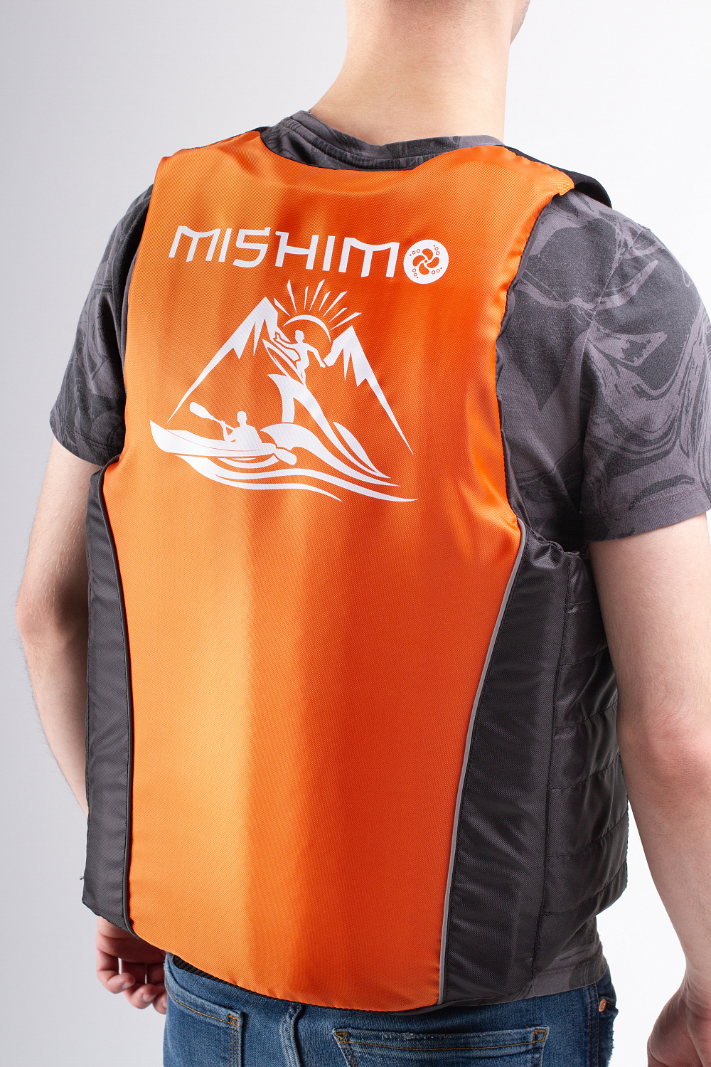 Жилет спасательный MISHIMO PRO Премиум качества Черно-оранжевый в Северске
